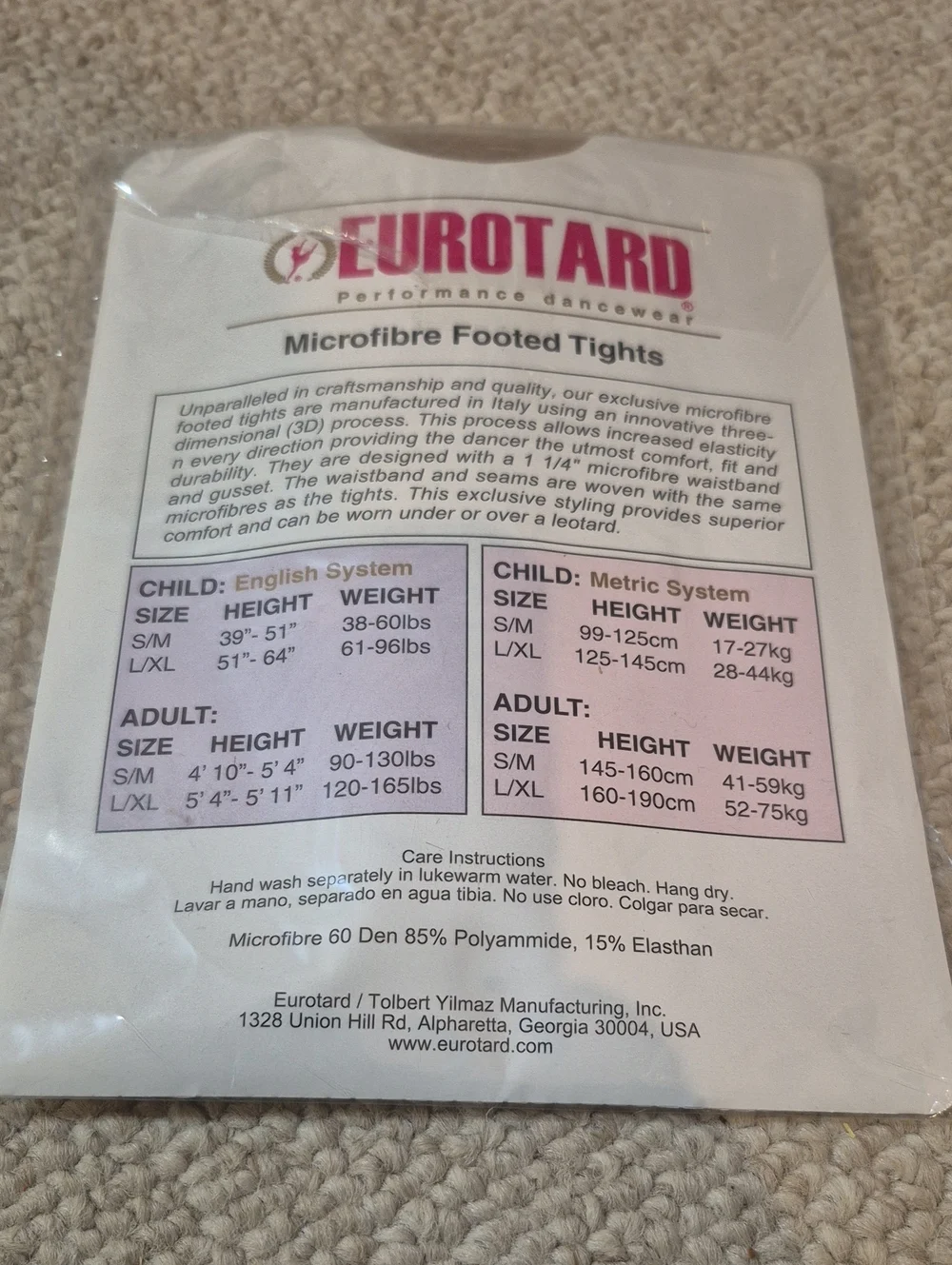 Eurotard Childrens Dance Tights